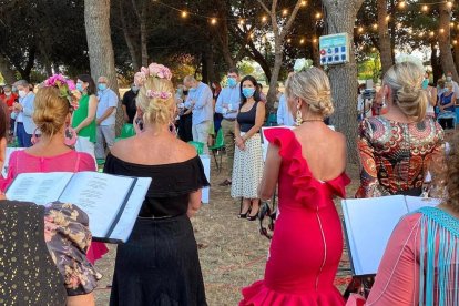 Rocio de Luz de la CAsa de Andalucía de Tarragona y Provincia a l'ermita de la Pineda de Vila-seca.