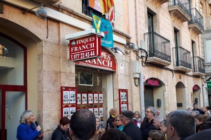 Concentració en suport a Òmnium Cultural a Tarragona
