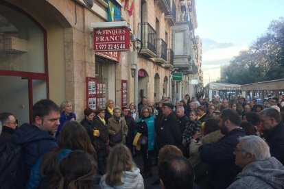 Concentració en suport a Òmnium Cultural a Tarragona