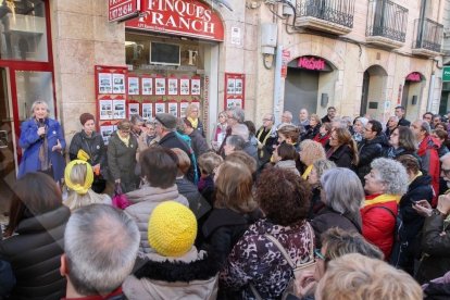 Concentració a Tarragona en suport d'Òmnium Cultural