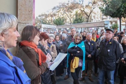Concentració a Tarragona en suport d'Òmnium Cultural