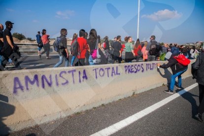 Concentración y cortes de la mañana en Tarragona (I)
