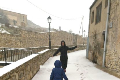 Empieza a nevar en el Campo de Tarragona