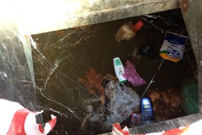 Les illes de contenidors precintats acumulen brossa des de fa mesos