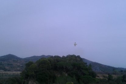 Petit incendi forestal entre les Borges del Camp i Alforja