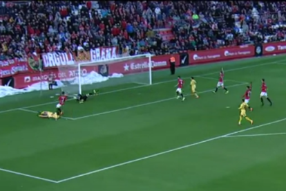 Un gol que ha servit al CF Reus per veure l'ampolla mig plena