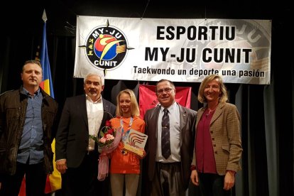 Cunit homenatja la campiona europea de Taekwondo, Jada Van Wijngaarden