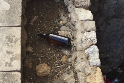 Denuncien l'aparició de restes de 'botellón' al Pretori