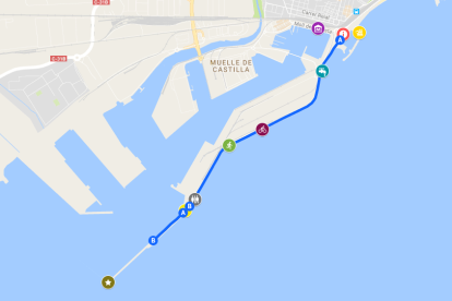 Empresarios y deportistas, indignados con el corte del rompeolas por la llegada de cruceros