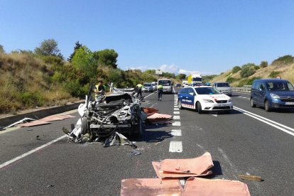 Accidente mortal en la N-340 a la altura de Altafulla