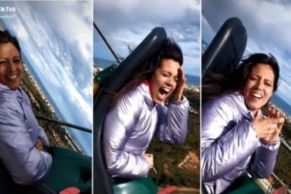 Se hace viral una petición de mano en el Shambhala de PortAventura