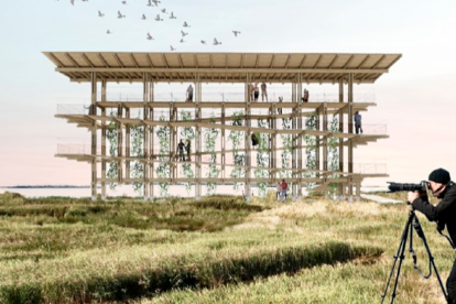 Hombrera|Batea Vertical diseñará el nuevo mirador en el Canal Vell del parque natural del Delta del Ebro