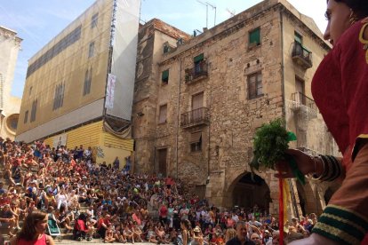 Los Gegants Vells i del Cós del Bou ya lucen los nuevos vestidos