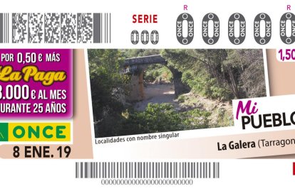 La ONCE dedica un cupón a Porrera y otro a la Galera por su «nombre singular»