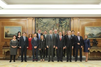 El Rei rep els alcaldes del Grup de Ciutats Patrimoni de la Humanitat