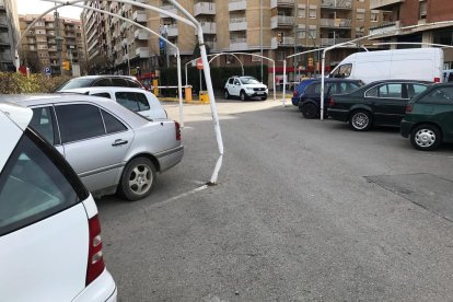 El pàrquing Battestini tanca tres dies pels danys causats pel fort vent