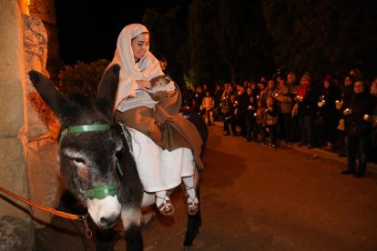 El pesebre viviente de la Muralla ha recibido 1.200 visitas en sólo dos días
