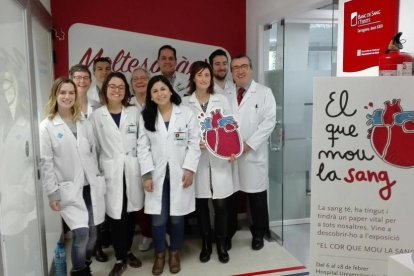 'El cor que mou la sang' rep el suport del servei de l'hospital