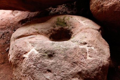 Descubrimiento de un altar rupestre donde se hacían sacrificios en Alforja