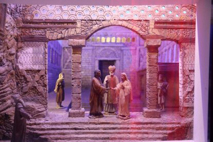 El belén del Santuario del Loreto incorpora imágenes reales del mar