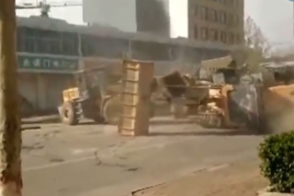 Guerra d'excavadores a Shangai