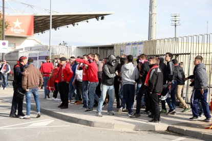Las imágenes previas al derbi Reus-Nàstic