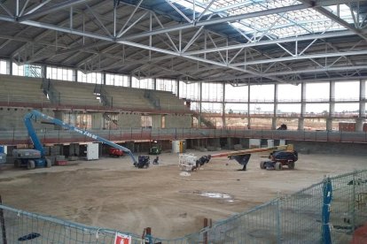 Un vídeo mostra l'estat actual del Palau d'Esports de l'Anella Mediterrània