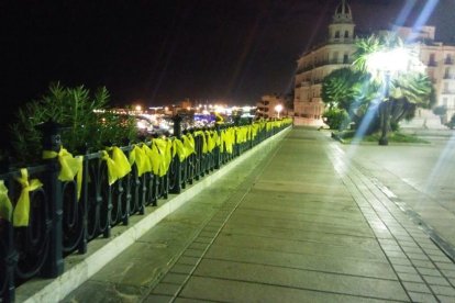 Tarragona apareix plena de llaços grocs