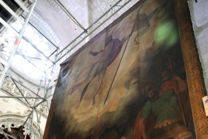 Comencen les obres de restauració de les portes de l'orgue de la Catedral