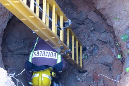Rescatan un gato caído dentro de un pozo a Tarragona