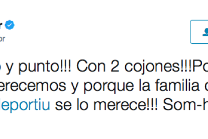 La gran «familia» del CF Reus celebra la permanencia virtual en Segunda