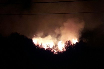 La nit de Sant Joan es salda amb un incendi a Bonastre