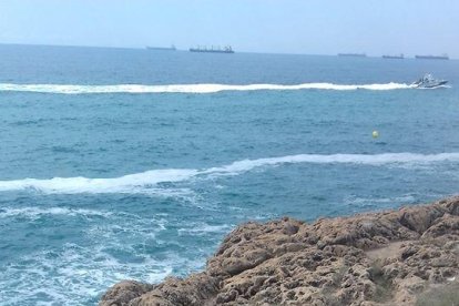 L'Ajuntament desbrossa les roques de la platja cada dues setmanes