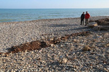 Reclaman poner en valor las trincheras de Alcanar que ha dejado al descubierto el último temporal