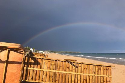 El temporal tomba les torres de vigilància de la Platja Llarga