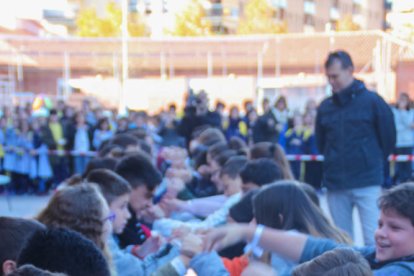 Alumnes dels centres dela Salle a Reus i Tarragona participen en un pols solidari i de rècord