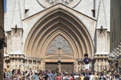 Per segon any consecutiu, els pilars caminant de les quatre colles aconsegueixen arribar a l'Ajuntament