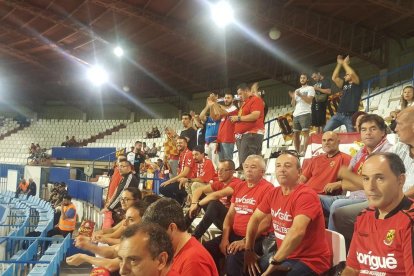 La afición del Nàstic, en la Romareda