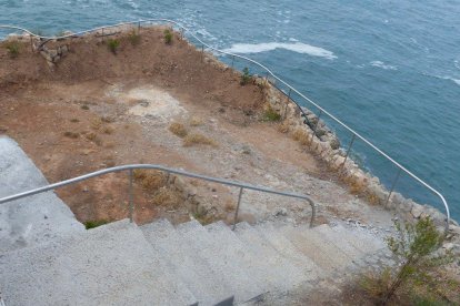 Salou ultima los trabajos para abrir al público la Cala Morisca por Sant Joan