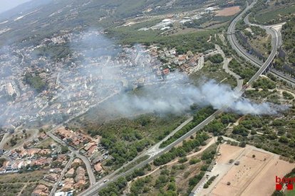 Incendio forestal en Bellvei