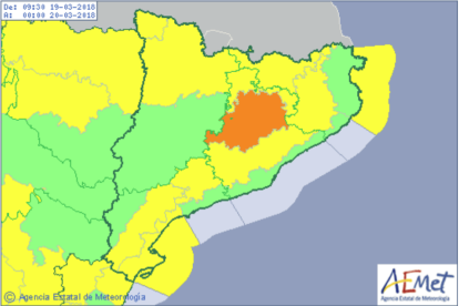 Tarragona está en alerta amarilla por nieve y viento
