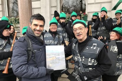 Els Sons de la Cossetània actuen a la desfilada de St. Patrick de Londres