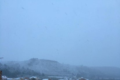 La neu torna a fer acte de presència a l'Alt Camp, Baix Camp i la Conca