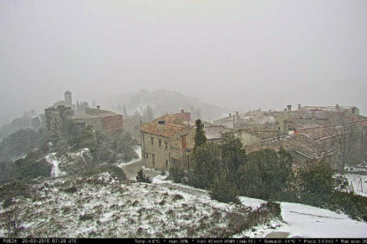 La neu torna a fer acte de presència a l'Alt Camp, Baix Camp i la Conca