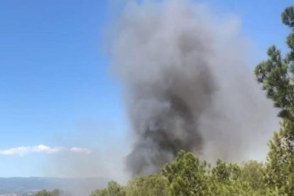 Crema una hectàrea de matolls al barri de Sant Salvador