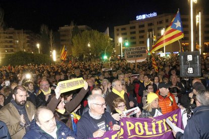 Unas 4.000 personas claman contra la «represión» del Estado y por la libertad de los «presos políticos» en Tarragona