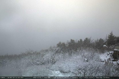 Comença a nevar a Prades i a Montblanc