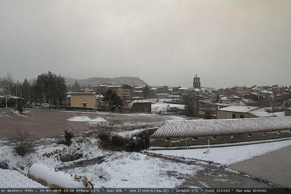 Comença a nevar a Prades i a Montblanc