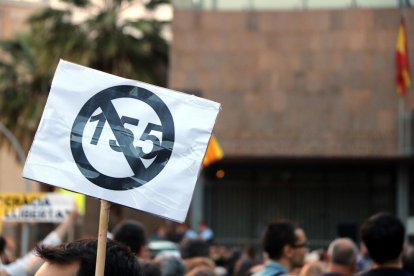 concentració, Tarragona, ANC, article 155, persona, aixecament, govern espanyol