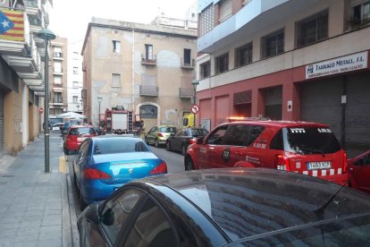 Se hunde parte del techo de un piso en Tarragona